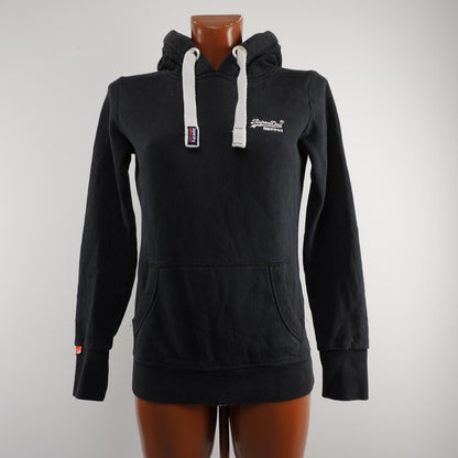 Women's Hoodie Superdry. Black. XS. Used. Good