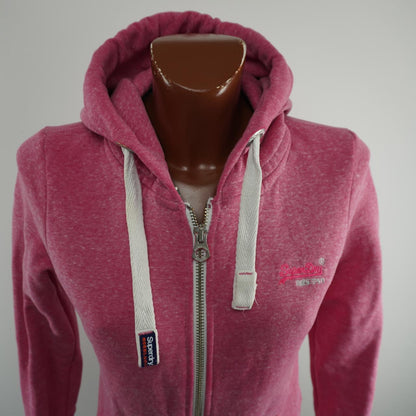 Women's Hoodie Superdry. Pink. XS. Used. Good