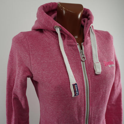 Women's Hoodie Superdry. Pink. XS. Used. Good