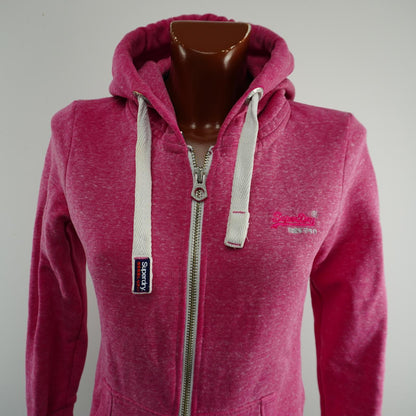 Women's Hoodie Superdry. Pink. XS. Used. Good