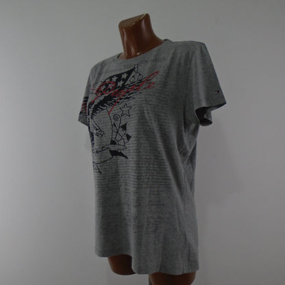 Women's T-Shirt Tommy Hilfiger. Grey. M. Used. Good