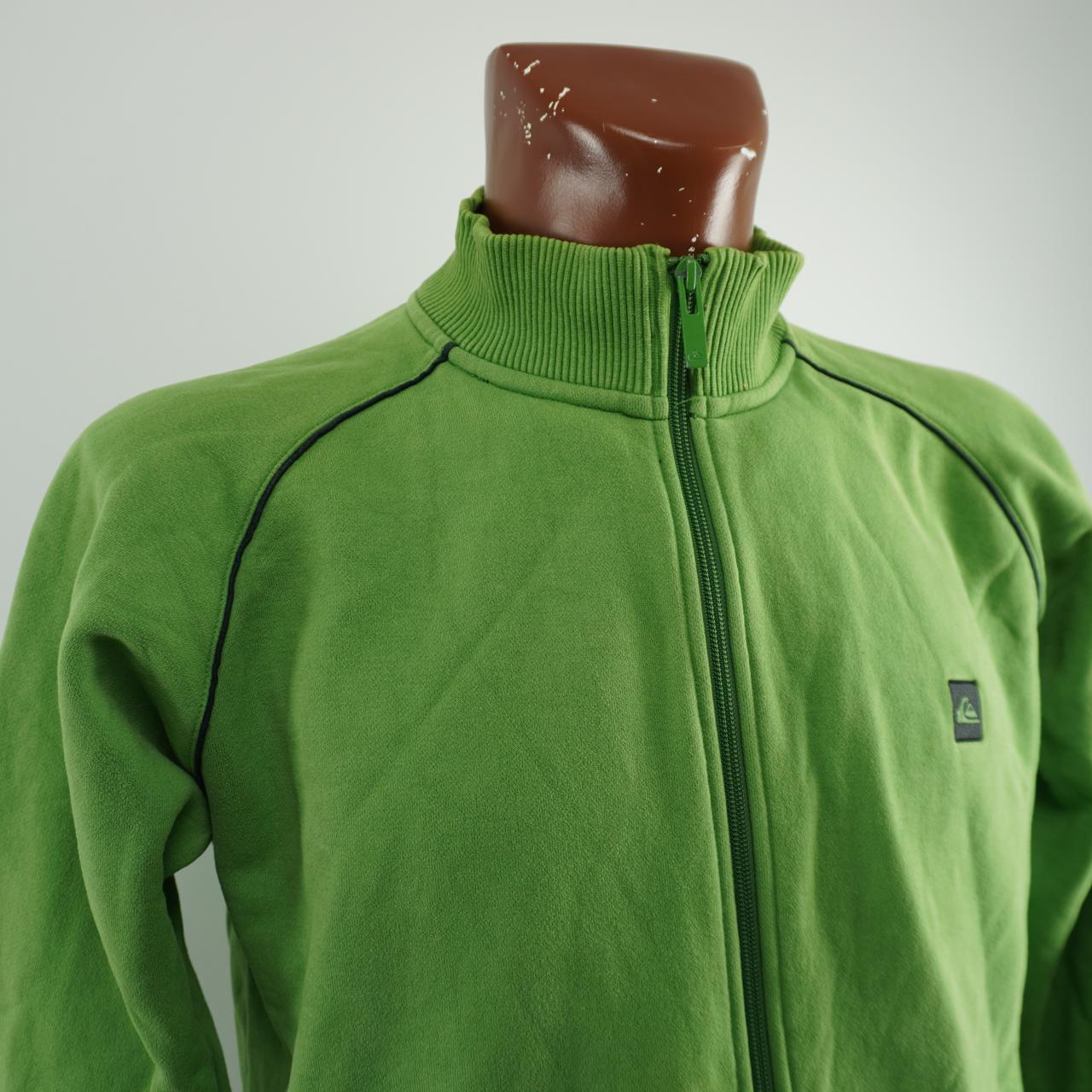 Men's Sweatshirt Quiksikver. Green. L. Used. Good