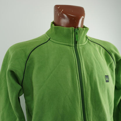 Sudadera Quiksikver para hombre. Verde. Talla L. Usada. Buena calidad