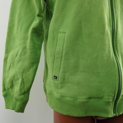 Sudadera Quiksikver para hombre. Verde. Talla L. Usada. Buena calidad