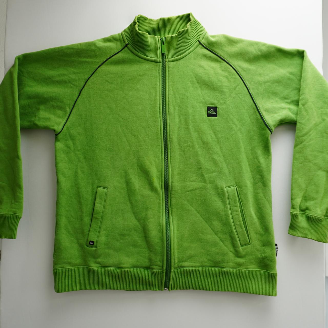 Men's Sweatshirt Quiksikver. Green. L. Used. Good