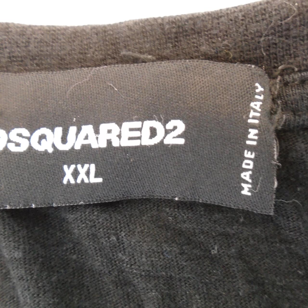 Men's T-Shirt Dsquared2. Black. XXL. Used. Good