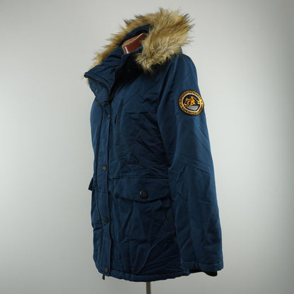 Women's Parka Superdry. Dark blue. L. Used. Good