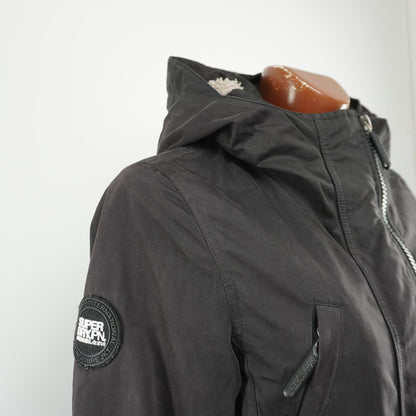 Parka de mujer Superdry. Gris. M. Usada. Satisfactoria