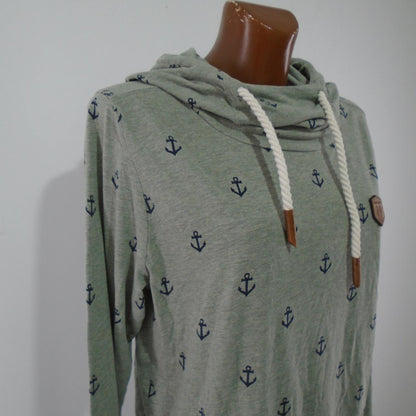 Women's Hoodie Naketano. Grey. L. Used. Good