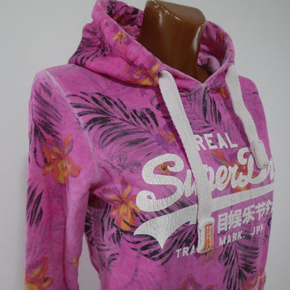 Sudadera con capucha para mujer Superdry. Rosa. S. Usado. Bien