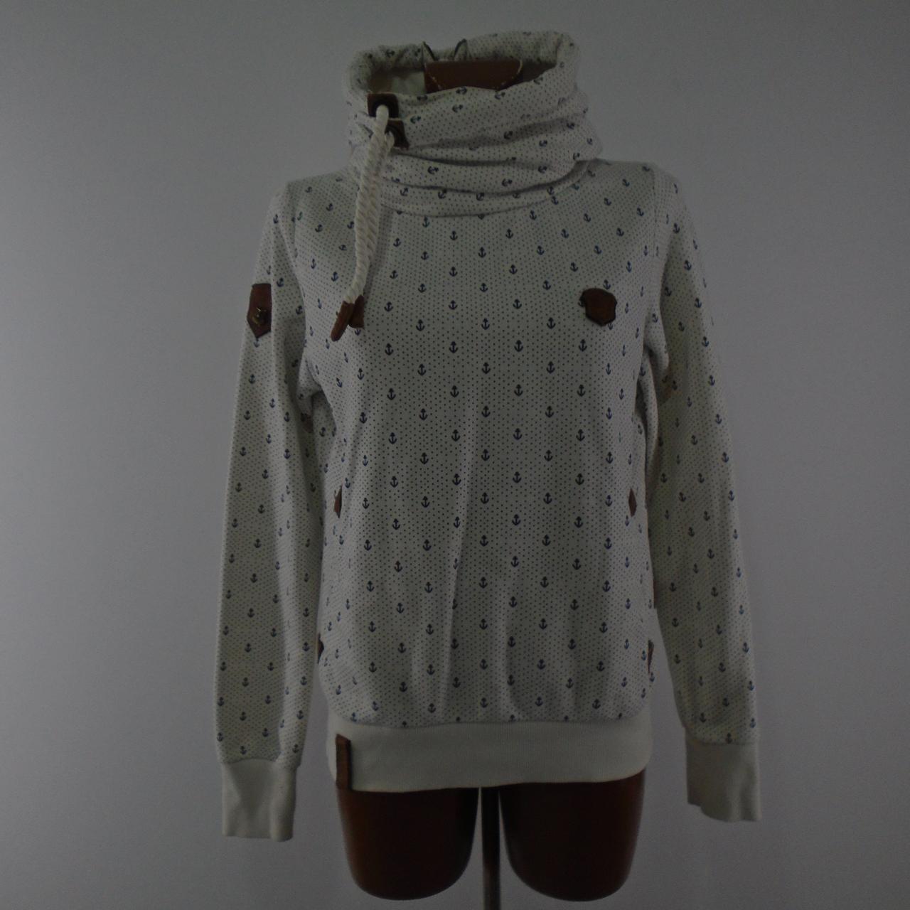 Women's Hoodie Naketano. White. L. Used. Good