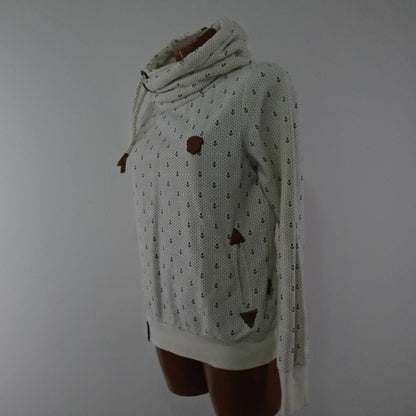 Women's Hoodie Naketano. White. L. Used. Good