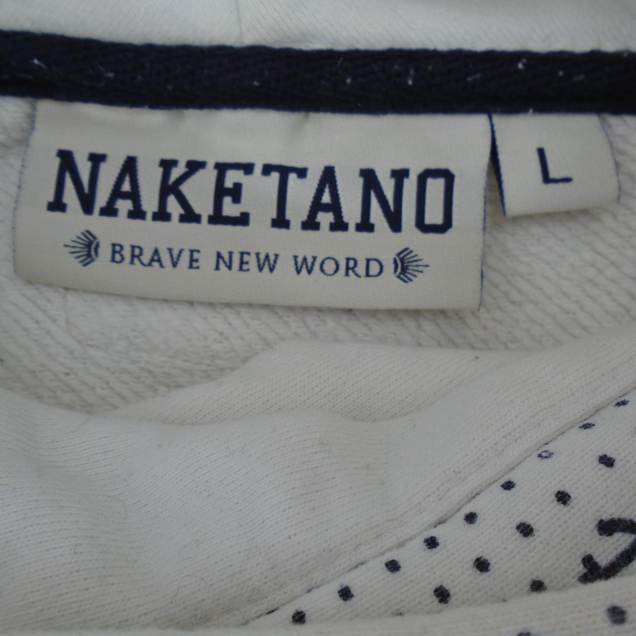 Women's Hoodie Naketano. White. L. Used. Good