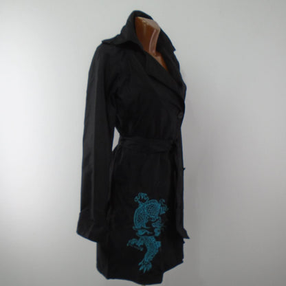 Women's Coat Desigual. Black. L. Used. Very good