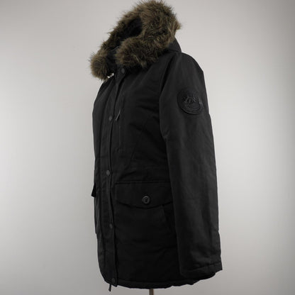 Women's Parka Superdry. Black. M. Used. Good