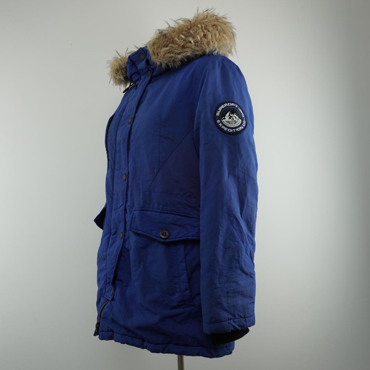 Women's Parka Superdry. Dark blue. XL. Used. Satisfactory