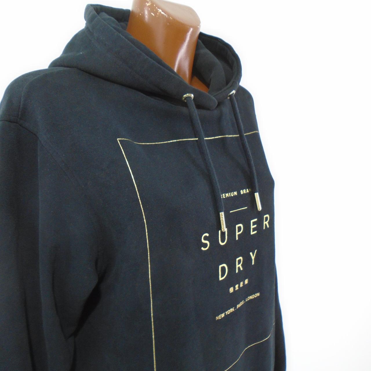 Women's Hoodie Dress Superdry. Black. L. Used. Good