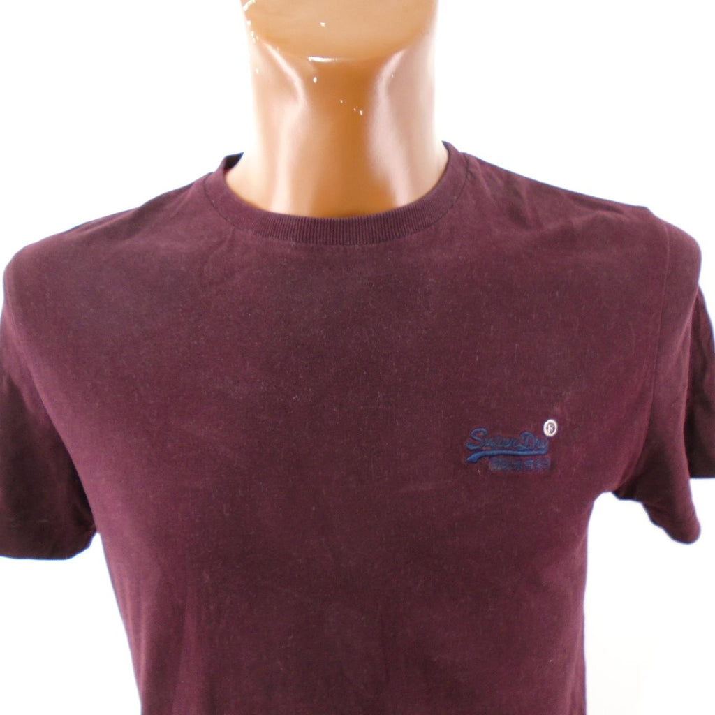 Men's T-Shirt Superdry. Bordeaux. S. Used. Good