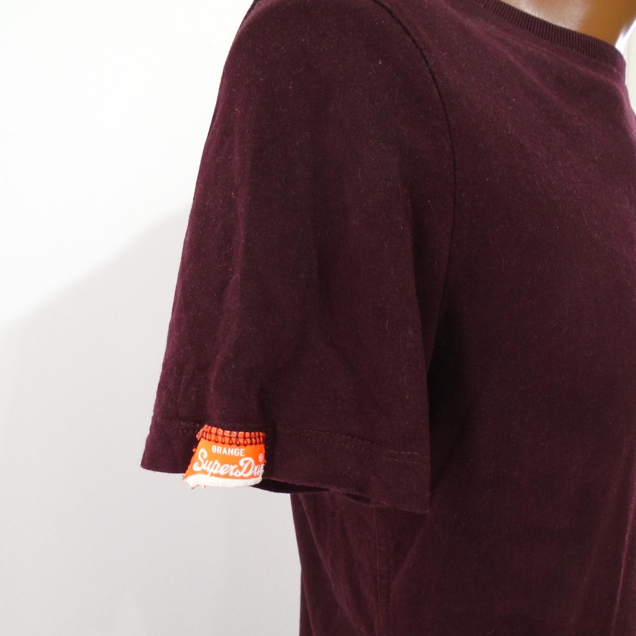 Men's T-Shirt Superdry. Bordeaux. S. Used. Good