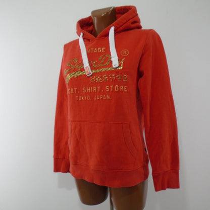 Sudadera con capucha para mujer Superdry. Naranja. L. Usado. Bien