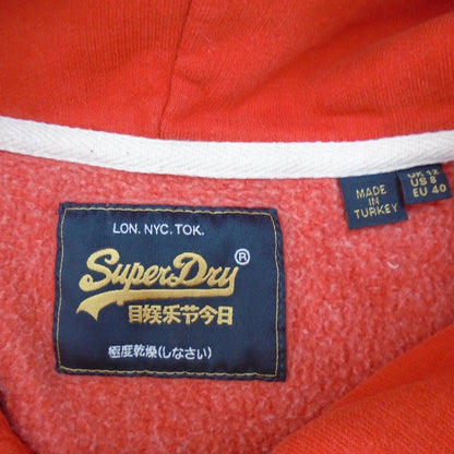 Sudadera con capucha para mujer Superdry. Naranja. L. Usado. Bien