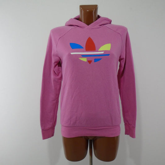 Sudadera con capucha para mujer Adidas. Rosa. Talla S. Usada. Buena calidad