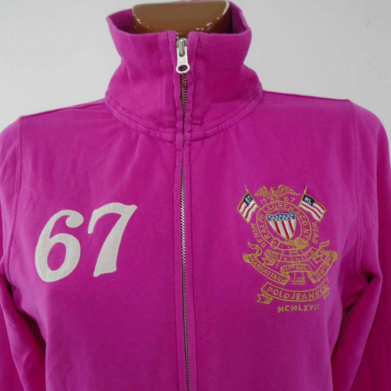 Women's Track Jacket Ralph Lauren. Pink. L. Used. Good