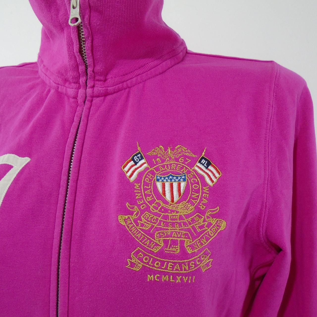 Women's Track Jacket Ralph Lauren. Pink. L. Used. Good