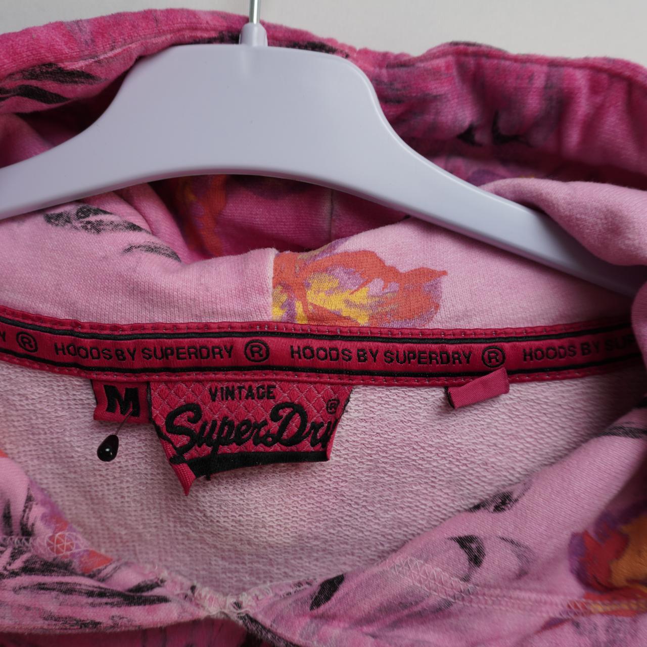 Women's Hoodie Superdry. Pink. M. Used. Good