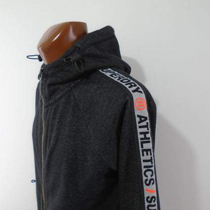 Sudadera con capucha para hombre Superdry. Negra. M. Usada. Buena calidad