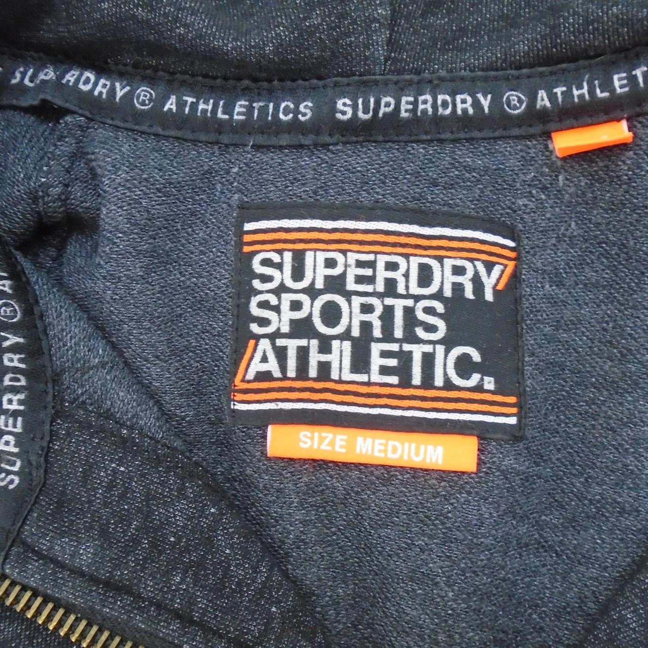 Sudadera con capucha para hombre Superdry. Negra. M. Usada. Buena calidad