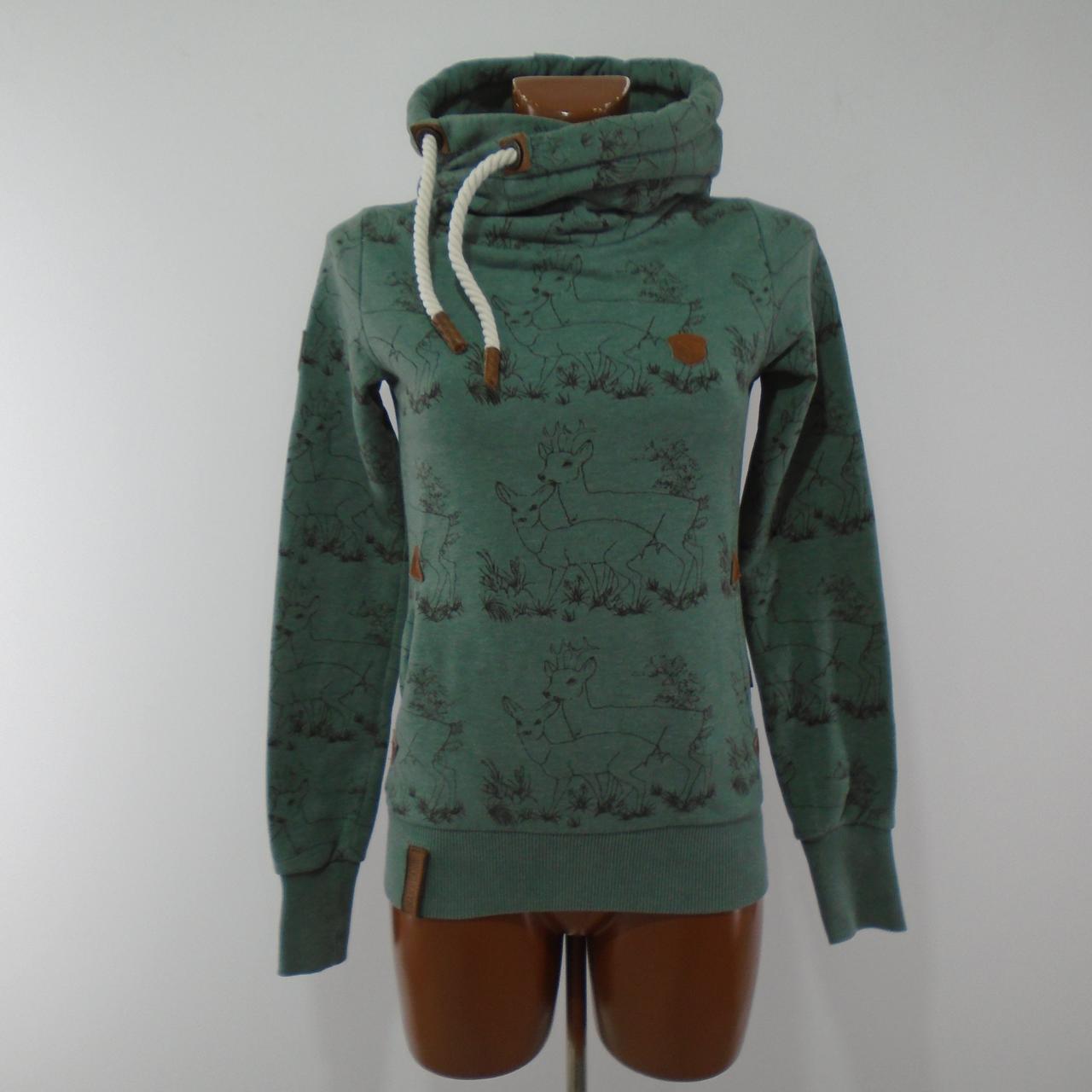 Sudadera con capucha para mujer Naketano. Verde. XS. Usada. Buena