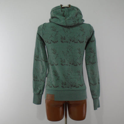 Sudadera con capucha para mujer Naketano. Verde. XS. Usada. Buena