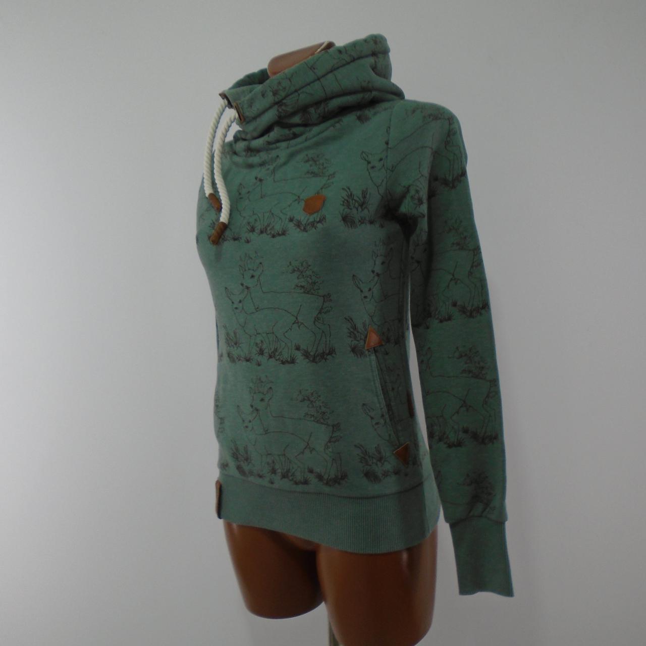 Sudadera con capucha para mujer Naketano. Verde. XS. Usada. Buena