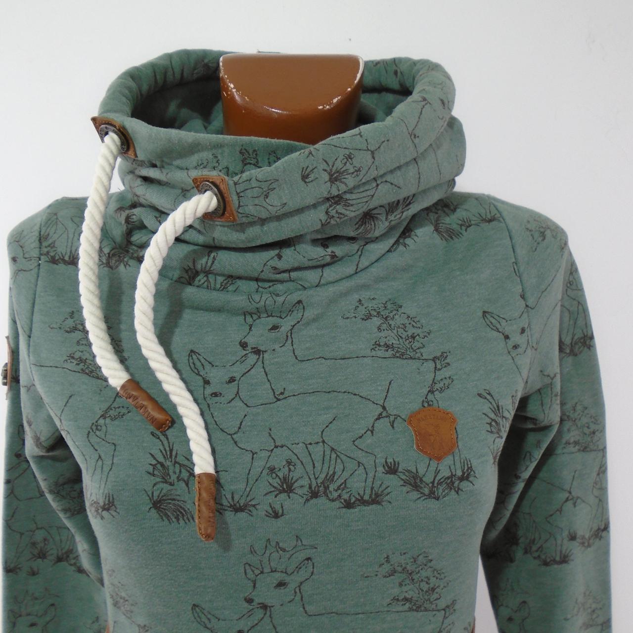 Sudadera con capucha para mujer Naketano. Verde. XS. Usada. Buena