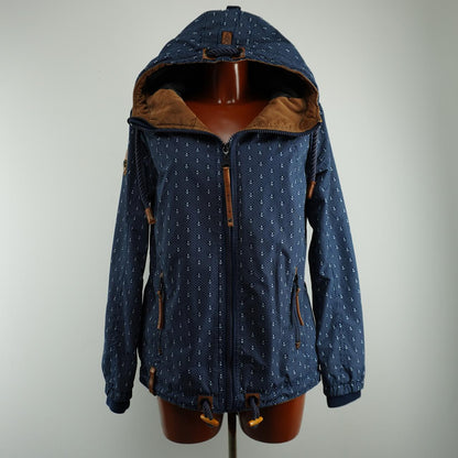 Parka Mujer Naketano. Azul oscuro. M. Usado. Bien