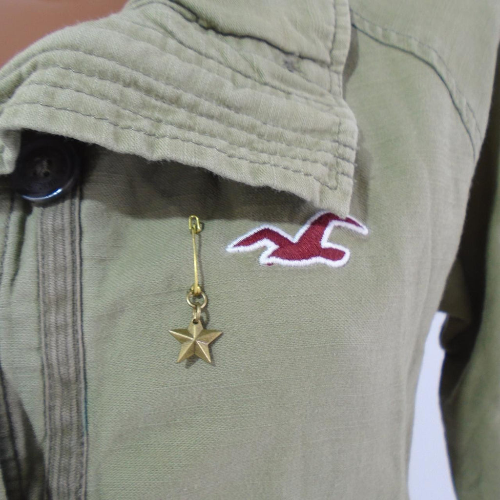 Chaqueta de mujer Hollister. Caqui. M. Usado. Bien