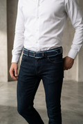 Cinturón DNKA para hombre, color azul oscuro, talla XL — nuevo con etiquetas