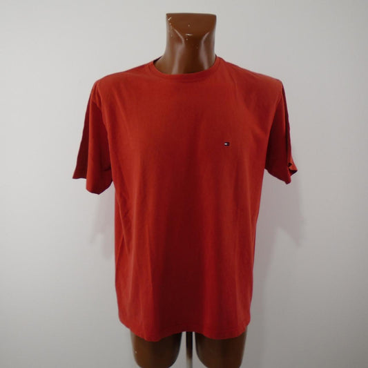 Camiseta Hombre Tommy Hilfiger. Rojo. M. Usado. Satisfactorio