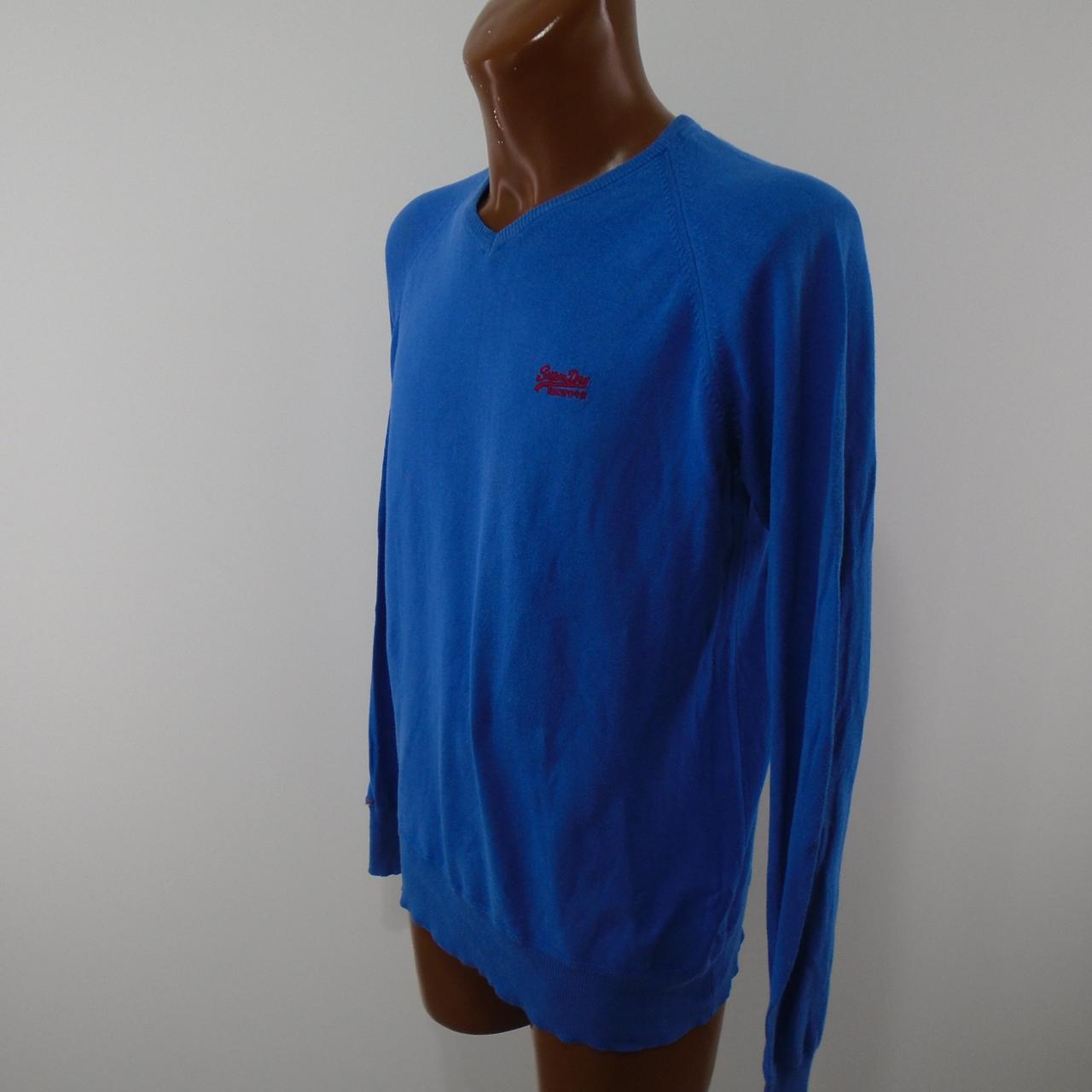 Men's Sweater Superdry. Blue. L. Used. Good