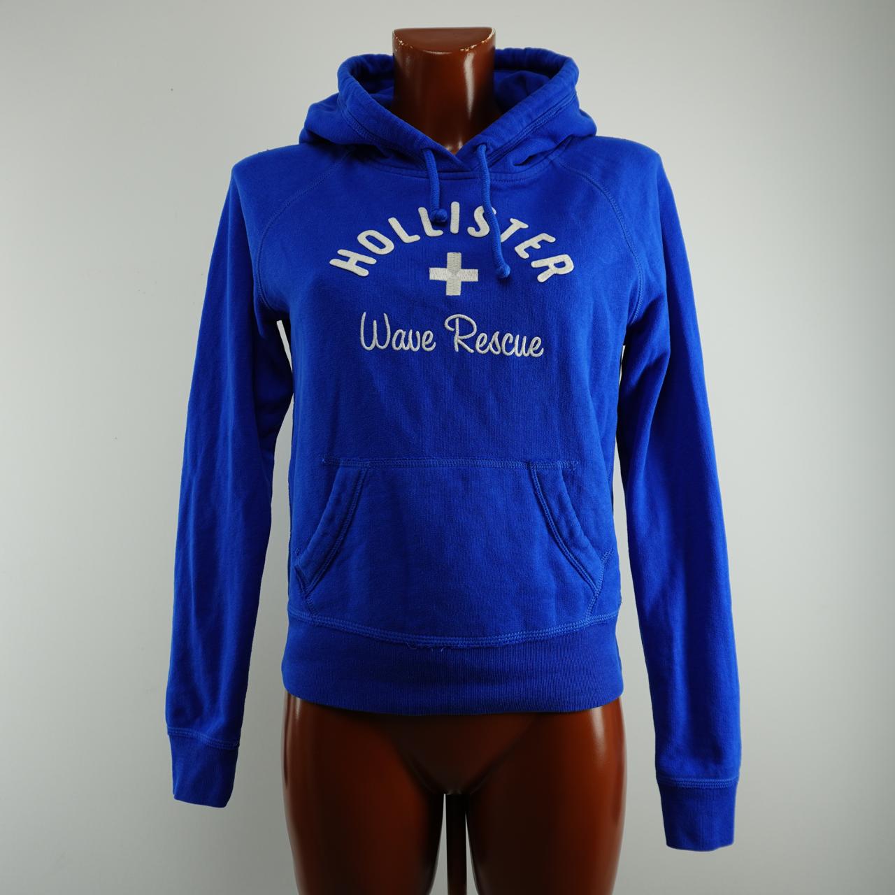 Sudadera con capucha para mujer Hollister. Azul oscuro. Talla M. Usada. En buen estado.