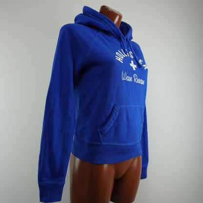 Sudadera con capucha para mujer Hollister. Azul oscuro. Talla M. Usada. En buen estado.