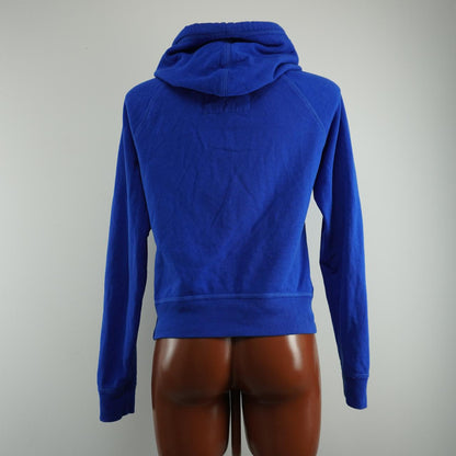 Sudadera con capucha para mujer Hollister. Azul oscuro. Talla M. Usada. En buen estado.