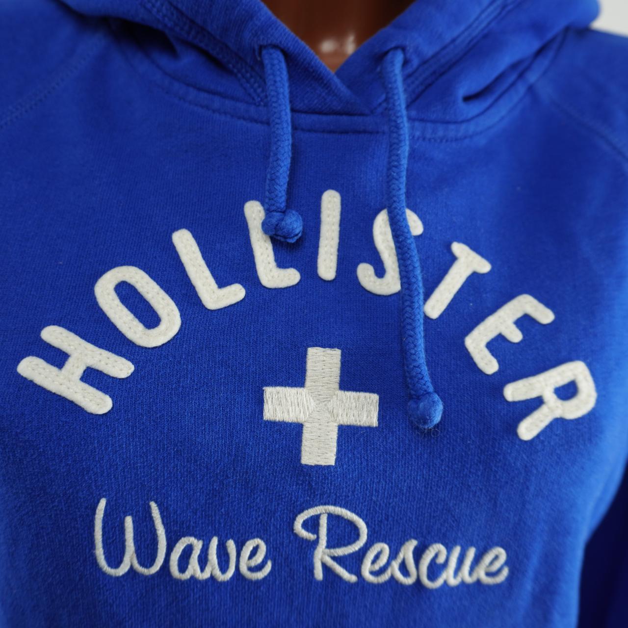 Sudadera con capucha para mujer Hollister. Azul oscuro. Talla M. Usada. En buen estado.