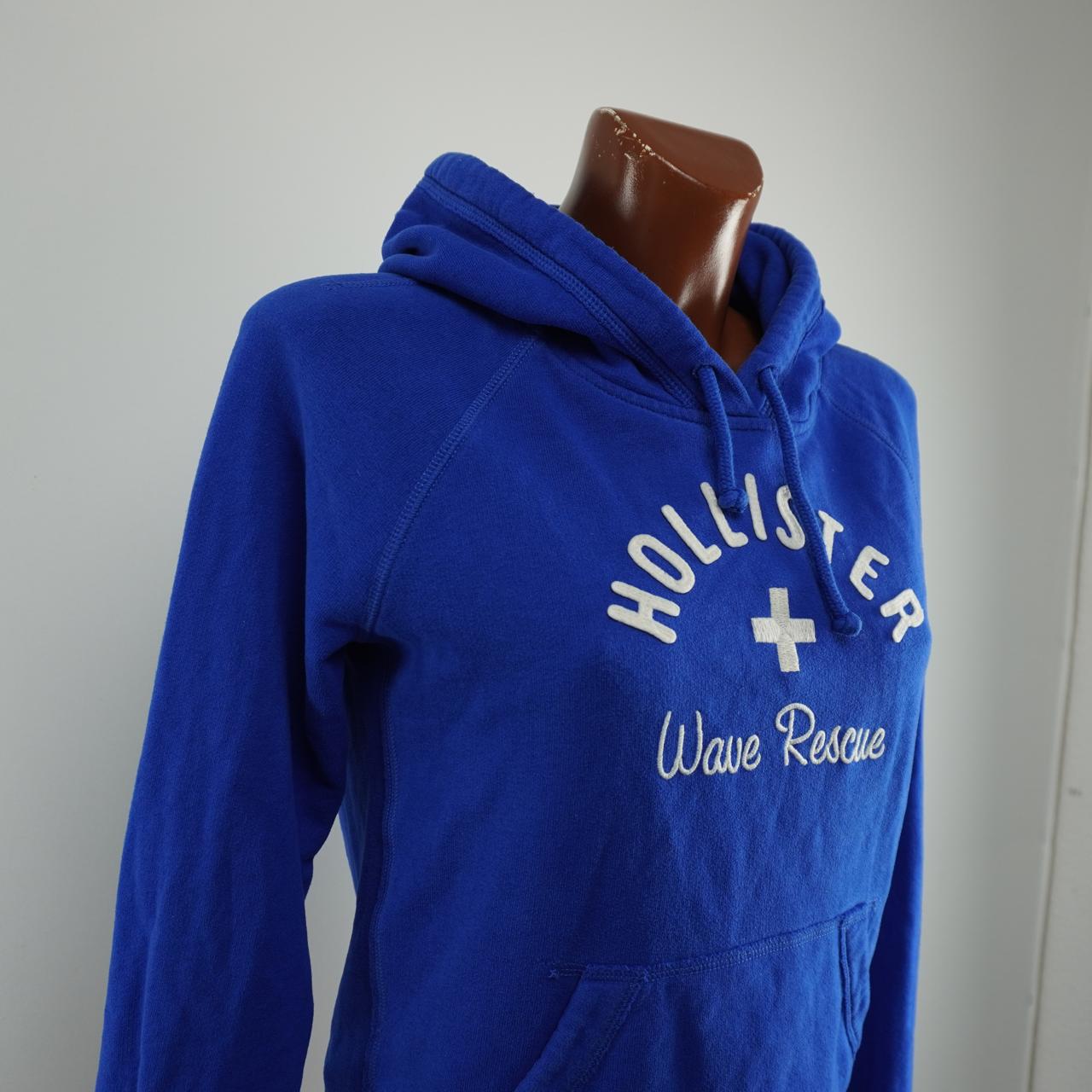 Sudadera con capucha para mujer Hollister. Azul oscuro. Talla M. Usada. En buen estado.