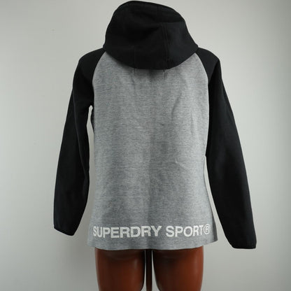 Sudadera con capucha para mujer Superdry. Gris. SG. Usado. Bien