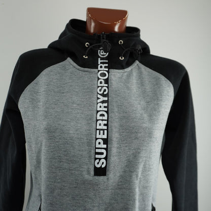 Sudadera con capucha para mujer Superdry. Gris. SG. Usado. Bien