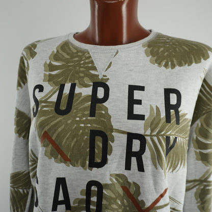 Sudadera para mujer Superdry. Gris. L.Usado. Bien