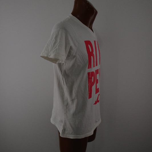 Women's T-Shirt Hollister. White. L. Used. Good