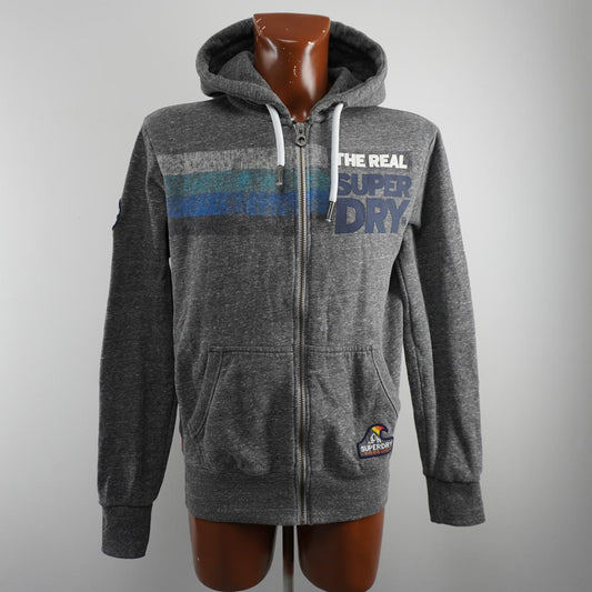 Sudadera con capucha para hombre Superdry. Gris. M. Usado. Bien